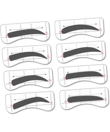 MAGICLULU 96 Pairs 8 Eyebrow Card Kits Eyebrow Makeup Tools Eyeshadow Eyebrow Stamp Eyebrow Trimming Sticker mediumx3pcs As Shownx3pcs - Buy Online on GoSupps.com