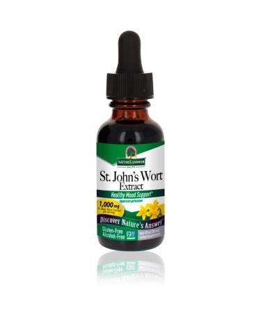 Nature's Answer St. John's Wort Alcohol-Free Liquid Extract (Hypericum Perforatum) | Healthy Mood Support | Non-GMO, Kosher & Gluten-Free 1oz - Buy Online on GoSupps.com
