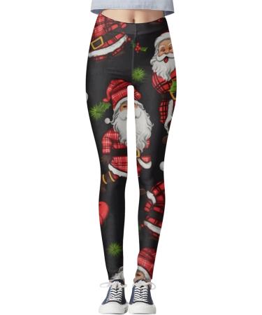 Shop Mjiqing Women s Christmas Print Leggings - High Waist Opaque Yoga Pants for Fitness & Running | Slim Fit Long Tights - Buy Online on GoSupps.com