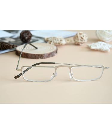 Eyekepper 5-Piece Stainless Steel Half-Eye Reading Glasses Set +0.75 Silver - Stylish & Durable Readers for International Shipping - Buy Online on GoSupps.com