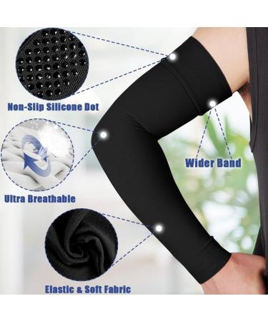 Beister Medical Compression Arm Sleeve - 20-30 mmHg for Men & Women Elbow Support for Varicose Veins Arthritis Lymphatic Health - Black XL - Buy Online on GoSupps.com