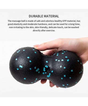 Double Ball Massage Ball for Yoga & Physiotherapy | Deep Tissue Pain Relief | Portable Fascia Training for Neck Back & Legs - 6.3 x 3.15 inch - Buy Online on GoSupps.com