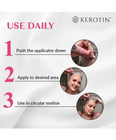 Kerotin Precision Hair Growth Serum - Hairline Edges & Bald Spot Treatment | Natural Follicle Revitalizer with Castor Oil, DHT Blocker, Biotin | Made in USA - Buy Online on GoSupps.com