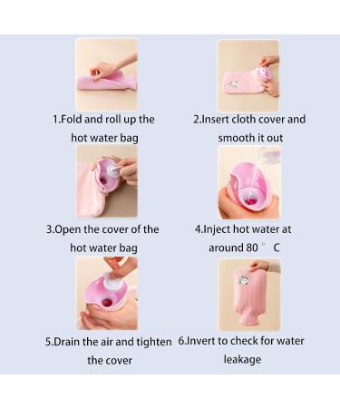 Buy Cartoon Hot Water Bottle - Explosion-Proof Portable Hand Warmer for Women & Girls | Winter Comfort & Style - Buy Online on GoSupps.com