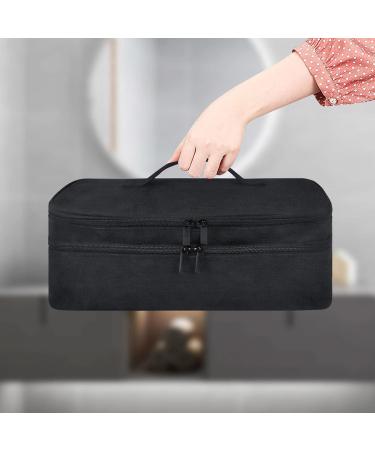 Hair Dryer Storage Bag Double Layer Tote Bag Large Capacity Hairdryer Bag Water Resistant Hair Bag Hair Dryer Tote Bag Travels Outings (Black - Grey) - Buy Online on GoSupps.com