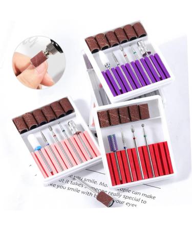 Housoutil 1 Set Nail Art Tool Nail Files for Gel Nails Cuticle Drill Bit Electric Nail File Sturdy Drill Bits Brocas Para Acrylic Nail Tools Polish Manicure Nail Drill Pink 6.5x5.5cm Pink - Buy Online on GoSupps.com