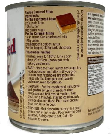 Island Sun Sweetened Condensed Milk Creamy Condensed Milk With No Added Preservatives Dairy Rich Sweetness 397G Pack Of 4 397.00 g (Pack of 4) - Buy Online on GoSupps.com