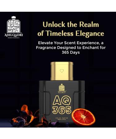 Adil.Qadri's AQ 365 Perfume for Men & Women | Long-Lasting French & Fruity Eau De Parfum | Invigorating Citrus Aquatic & Floral Fragrance with Raspberry Lemon Jasmine Amber Musk | 100ml - Buy Online on GoSupps.com
