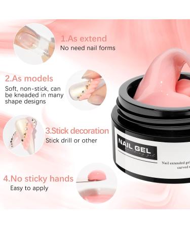 SUPWEE Solid Sculpture Builder Gel - Nude Nail Extension Gel for 3D Carving Patterns & Decoration - 14g - Buy Online on GoSupps.com