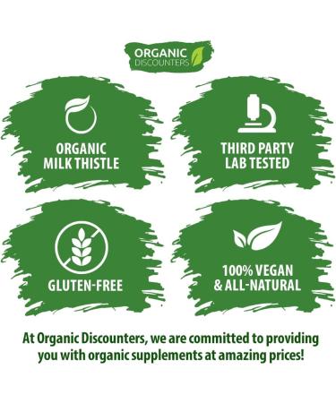 High Potency Organic Milk Thistle Extract 11,250mg - 120 Capsules | Vegan, Non-GMO, All-Natural | Rich in Silymarin Flavonoids - Buy Online on GoSupps.com