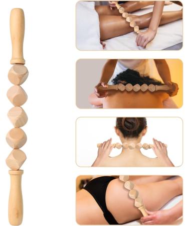 Binlingdaily 6PC Holz Therapy Massage Device Set for Cellulite & Lymphatic Drainage - Curved Wooden Massagers for Body Formation - Buy Online on GoSupps.com