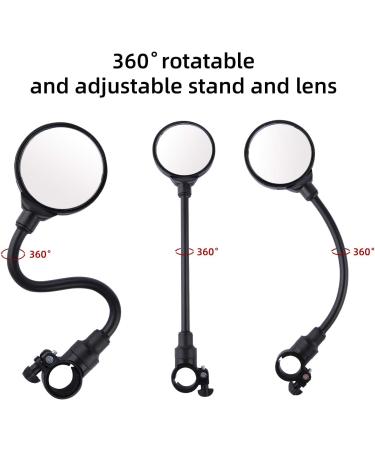 2 PCS Adjustable Rotatable Convex Rear View Bike Mirrors for Adult Bikes - Cycling Accessories - Buy Online on GoSupps.com