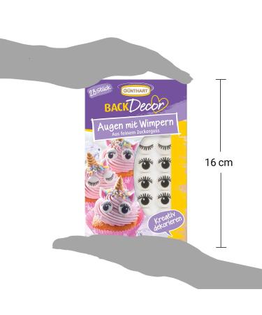 Buy G nthart BackDecor 28-Piece Edible Sugar Eyes with Eyelashes - Perfect for Cake Decorating & Party Treats - International Shipping Available - Buy Online on GoSupps.com