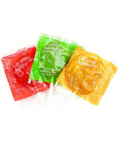 Caramel Apple Pops Assorted Orchard Lollipops 369g Bag Made With Real Caramel - Buy Online on GoSupps.com