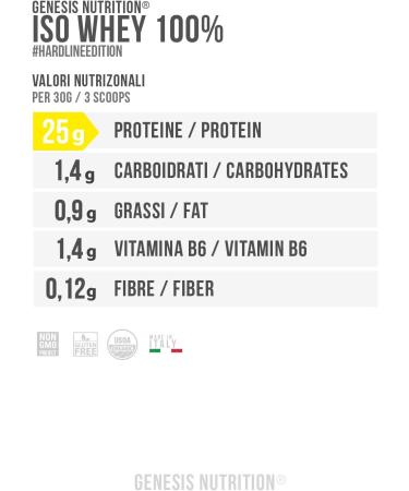 Genesis Nutrition Iso whey 900 g Black Yellow - Buy Online on GoSupps.com