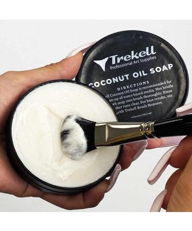 Trekell Coconut Oil Paint Brush Cleaner - 4 oz | Watercolor & Acrylic Artist Brush Soap - Buy Online on GoSupps.com