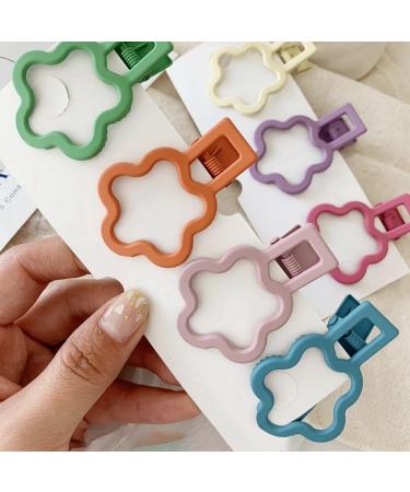 Elegant Matte Duckbill Barrette Trendy Metal Hairpin with Flower Design for Girls - Buy Online on GoSupps.com