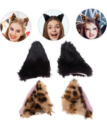 FRCOLOR 2 Pairs fox ear hair clip animals hair clips kids barrettes for hair women hair clip hair barrettes furry hair clips hair clip for women plush fox child cosplay flannel cat ear hat - Buy Online on GoSupps.com