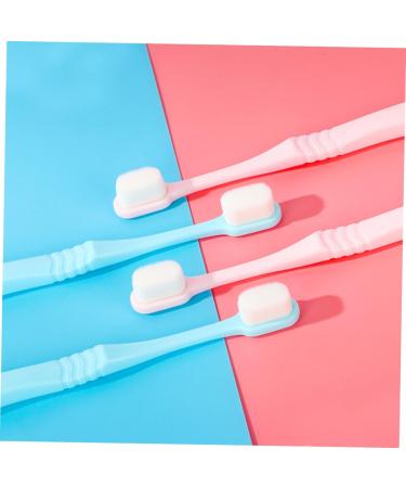 Mobestech 4-Piece Nylon Toothbrush Set with Dental Floss - Gum Care Toothbrushes for Adults & Pregnant Women - International Shipping Available - Buy Online on GoSupps.com