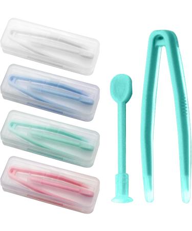 SculptZen 4 Packs Contact Lens Applicator Contact Lens Remover and Inserter Tool Kit Portable Plastic Contact Lens Tweezers Contact Lens Suction Stick Handler with Storage Case - Buy Online on GoSupps.com