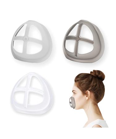 Silicone Mask Bracket for Cloth Mask Inner Support Frame Face Mask Cage Insert to Keep Off Face Cool Mask Spacer for Breathing Mask Hack DIY Accessories 3pcs Multicolored 3pcs