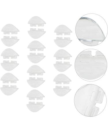 Lurrose 20 Pairs Slide-Resistant Glasses Nose Pads - Transparent Gel Cushion Supports for Smooth Comfort - Replaceable & Durable - Ideal for All Glasses - Buy Online on GoSupps.com