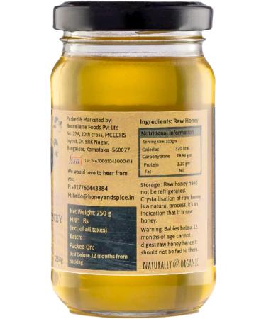 Honey and Spice Wild Acacia Honey from the Valleys of Himalayas with No Added Sugar & Preservatives 250 Gm - Buy Online on GoSupps.com