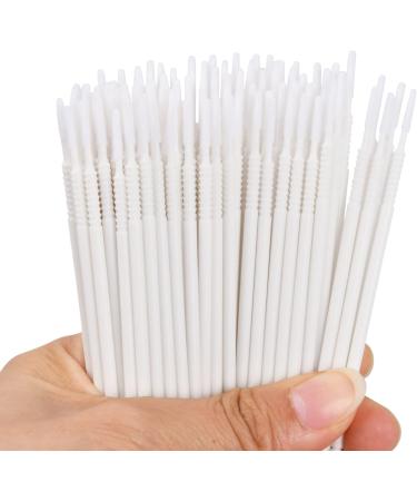 Kioiner 100 Pcs Micro Applicator Brushes Long Flocking Tips Micro Brush Disposable Micro Swabs Wands for Eyelash Extensions Mascara Makeup Oral Clean Personal Care Nail Polish - Buy Online on GoSupps.com