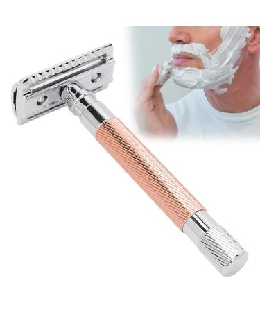 Sonew razor blade holder double -edged razor plane manual razor plane made of zinclegation with a long handle men's razor without blade (copper)