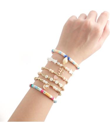 Polymer Clay Bead Kit - Heishi 10500+ pcs for Bracelets & Jewelry Making - Girls & Adults - Preppy Style - Buy Online on GoSupps.com