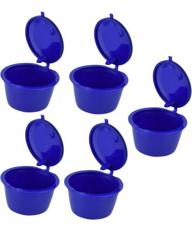 Capsules de Caf R utilisables en Acier Inoxydable 304 Paquet de 5 avec Cuill re Mesurer 50 ml Rose Blue #12 - Buy Online on GoSupps.com