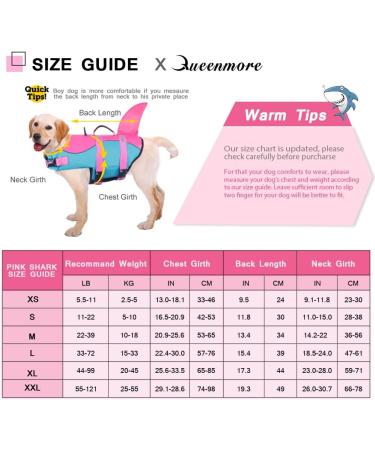 Queenmore Adjustable Dog Life Jacket - High Buoyancy Ripstop Vest for Medium Dogs | Durable Rescue Handle | Peacock Shark Design - Buy Online on GoSupps.com