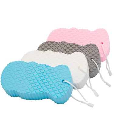 3D Magic Exfoliating Spong Super Soft Exfoliating Bath Sponge Exfoliating Sponges Super Soft Bath Sponge Reusable Shower Sponge for Face for Adults Children and Pregnant