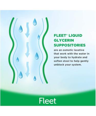 Fleet Liquid Glycerin Suppositories for Adult Constipation 4 Suppositories x 3 Packs - Buy Online on GoSupps.com