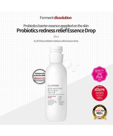 Illiyoon Probiotics Redness Relief Essence Drop 200ml - Soothing & Hydrating Formula - Buy Online on GoSupps.com