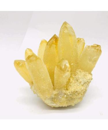 1pc 400g-500g Orange Natural Yellow Phantom Quartz Stone Cluster Crystal Cluster Decor - Buy Online on GoSupps.com