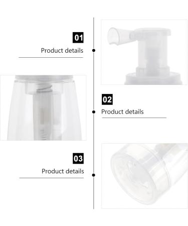 Mobestech Portable Powder Spray Bottle - Transparent PE Talcum Powder Bottle with Random Nozzle Color - Buy Online on GoSupps.com