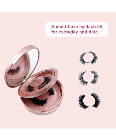1/3 PCS Luminaire Magnetic Lashes Magnetic Eyelashes Without Glue Magnetic Eyelashes Without Eyeliner Reusable False Lashes Natural (1PCS) - Buy Online on GoSupps.com