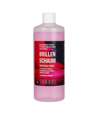 Glasses cleaner cleaning foam 200 ml refill bottle without alcohol -free strip -free for gentle and professional cleaning of glasses displays monitors and lines - Buy Online on GoSupps.com
