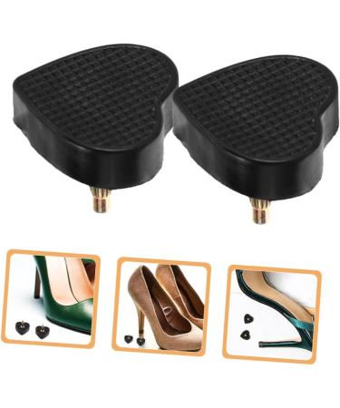 VALICLUD 5 Pairs Heart Shaped High Heel Pads - Replacement Tips & Caps for High Heel Shoes | Durable PVC Pin Heel Repair Accessories - Buy Online on GoSupps.com