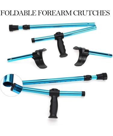 Adjustable Walking Forearm Crutches Stick for Adult Patients Lightweight Aluminum Non-Slip Medical Crutches Portable Travel Crutches (Blue) (Color : 1 Stick) anniversary Lucky Star Chaser of Light 1 Pair - Buy Online on GoSupps.com