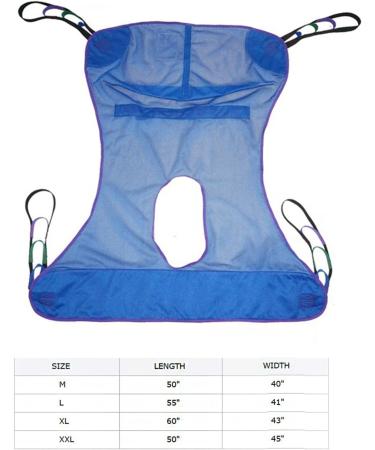 Full Body Patient Lift Sling Universal Full Body Mesh Lift Sling with Commode Opening Transfer Sling for Patients Shower Bath Toileting Sling Lift Sling for Elderly Bariatric Blue XL - Buy Online on GoSupps.com