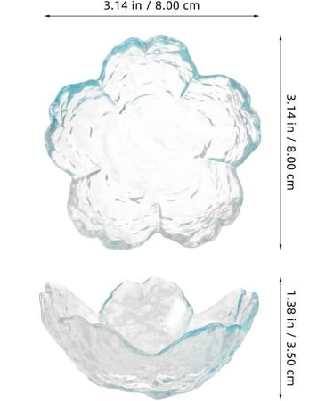 Baluue Glass Nail Soaking Bowl Flower Finger Bowl Nail Gel Polish Remover Bowl Manicure Soaker Bowl for Fingernail Toenail Caring Soak Off - Buy Online on GoSupps.com
