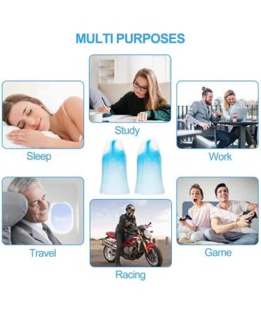 Concert Ear Plugs for Noise Reduction - 40dB Sleeping & Travel Earplugs - 10 Pairs C-blue - Buy Online on GoSupps.com