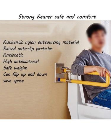 Bathroom Grab Bar Safety Support Rail Toilet Handrail Safety Non-Slip Accessibility Folding Handrail Handicap Elderly Injury Senior Assist Toilet Handle (Color : Yellow) (Yello - Buy Online on GoSupps.com