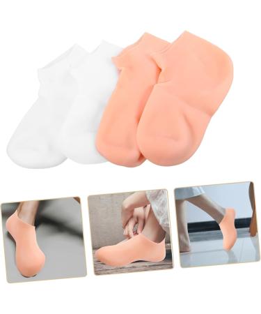 FOMIYES 2 Pairs Exfoliating Moisturizing Socks Heel Protector Socks Cracked Feet Moisturizing Socks Lotion Dry Cracked Feet Socks Beauty Socks Sole of Foot Sebs Miss Gloves - Buy Online on GoSupps.com