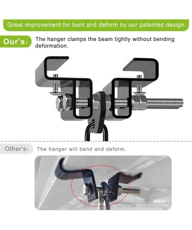 Dolibest Heavy Duty Steel I Beam Hanger for Punching Bag - Boxing & Muay Thai Training - Buy Online on GoSupps.com