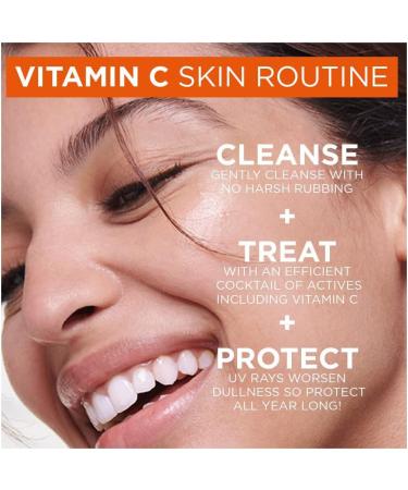 Garnier Vitamin C Brightening Essentials Set Micellar Water Serum and Sheet Mask With Vitamin C and Lemon Extract For Bright Glowing Skin SkinActive 3 Pieces - Buy Online on GoSupps.com