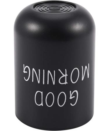 Sunroot Home Bathroom Toothbrush Holder & Toothpaste Mug - Round PP Drinking Glass for Travel & Camping - Black - Buy Online on GoSupps.com