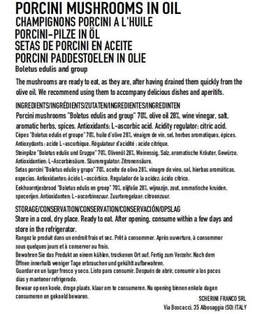 Porcini Mushrooms Preserved in Olive Oil EDULIS (190g x 3) - Buy Online on GoSupps.com